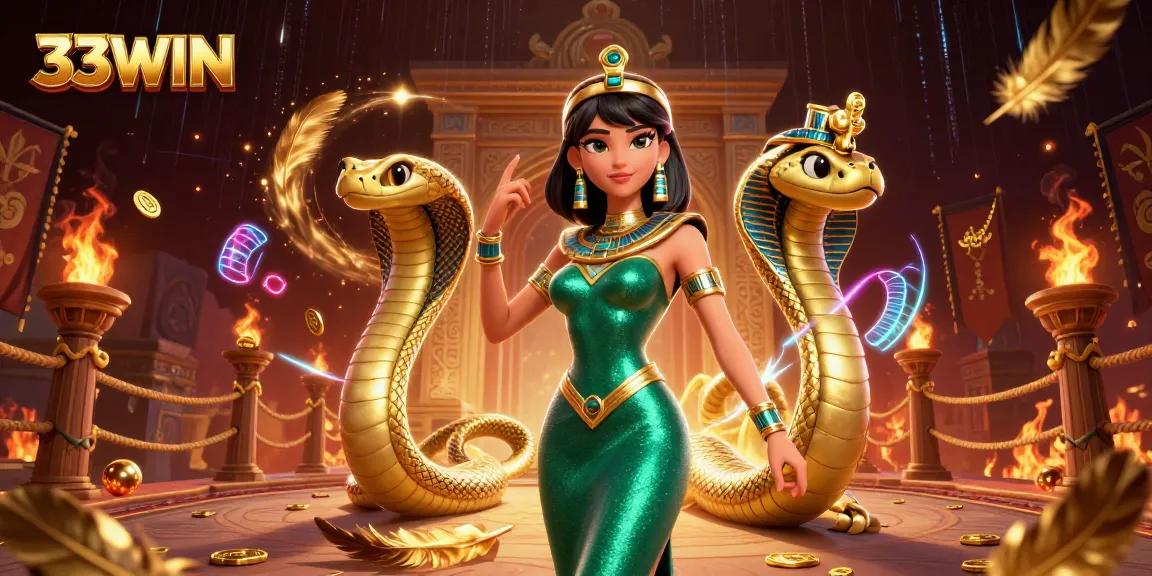 Engage with 33WIN for thrilling gaming adventures amidst stunning 3D visuals and vibrant designs.