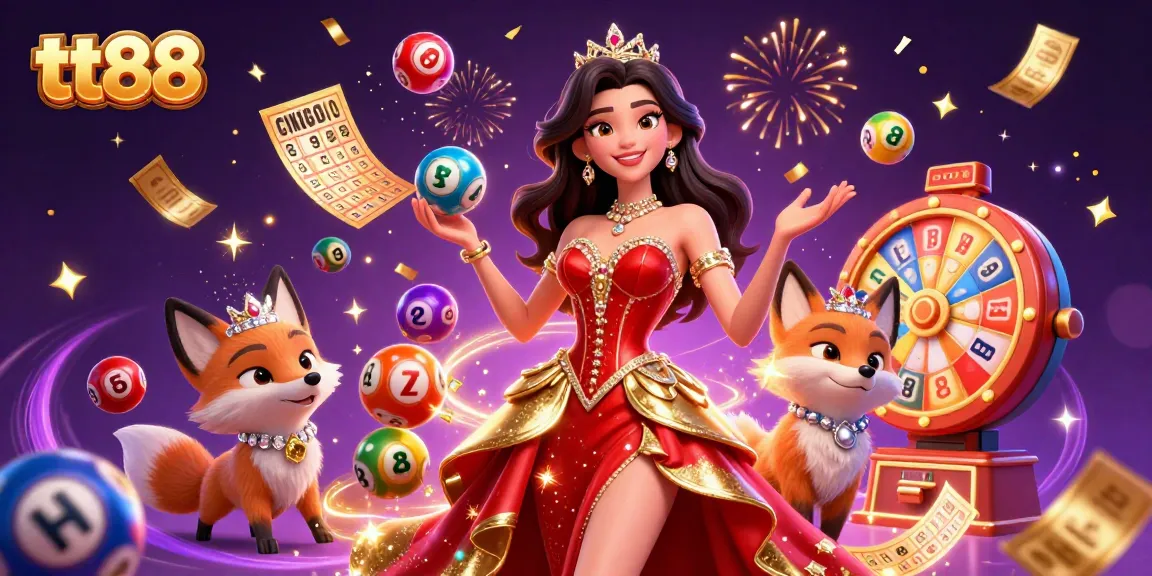 Bet at tt88 for big wins with colorful casino games and vibrant rewards in a dynamic scene.