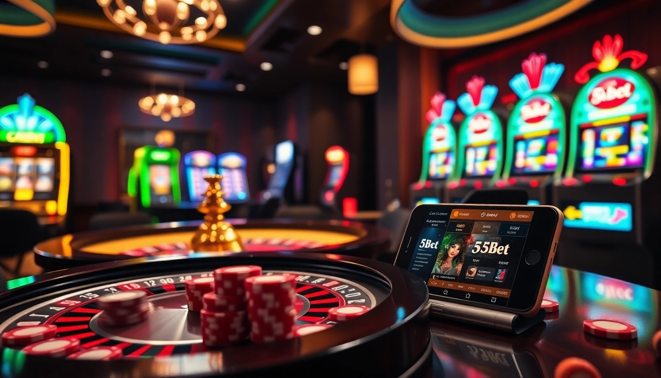 Playing at 5GBet: Experience the thrill of casino gaming with vibrant slots and roulette.