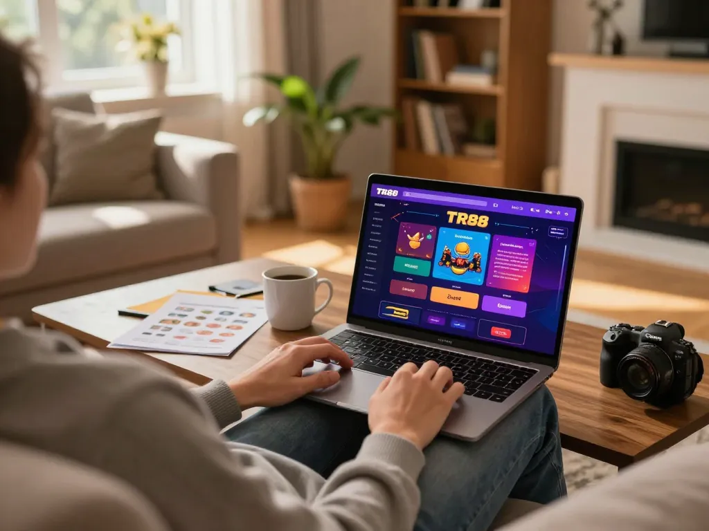 Experience dynamic gaming on the TR88 platform from a cozy home setting