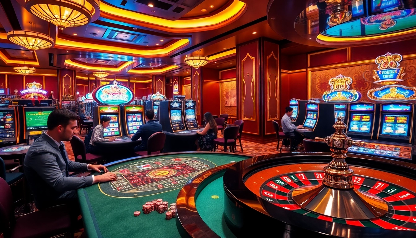 Player strategies at the luxurious tables of https://hu88.za.com/, featuring poker chips and a roulette wheel.