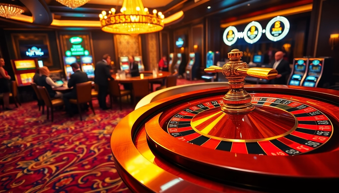 Players celebrating big wins at a luxury casino with '555win' featured prominently.