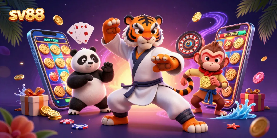 sv88 offers dynamic slot games with vibrant visuals, highlighting the excitement of online gambling experiences.