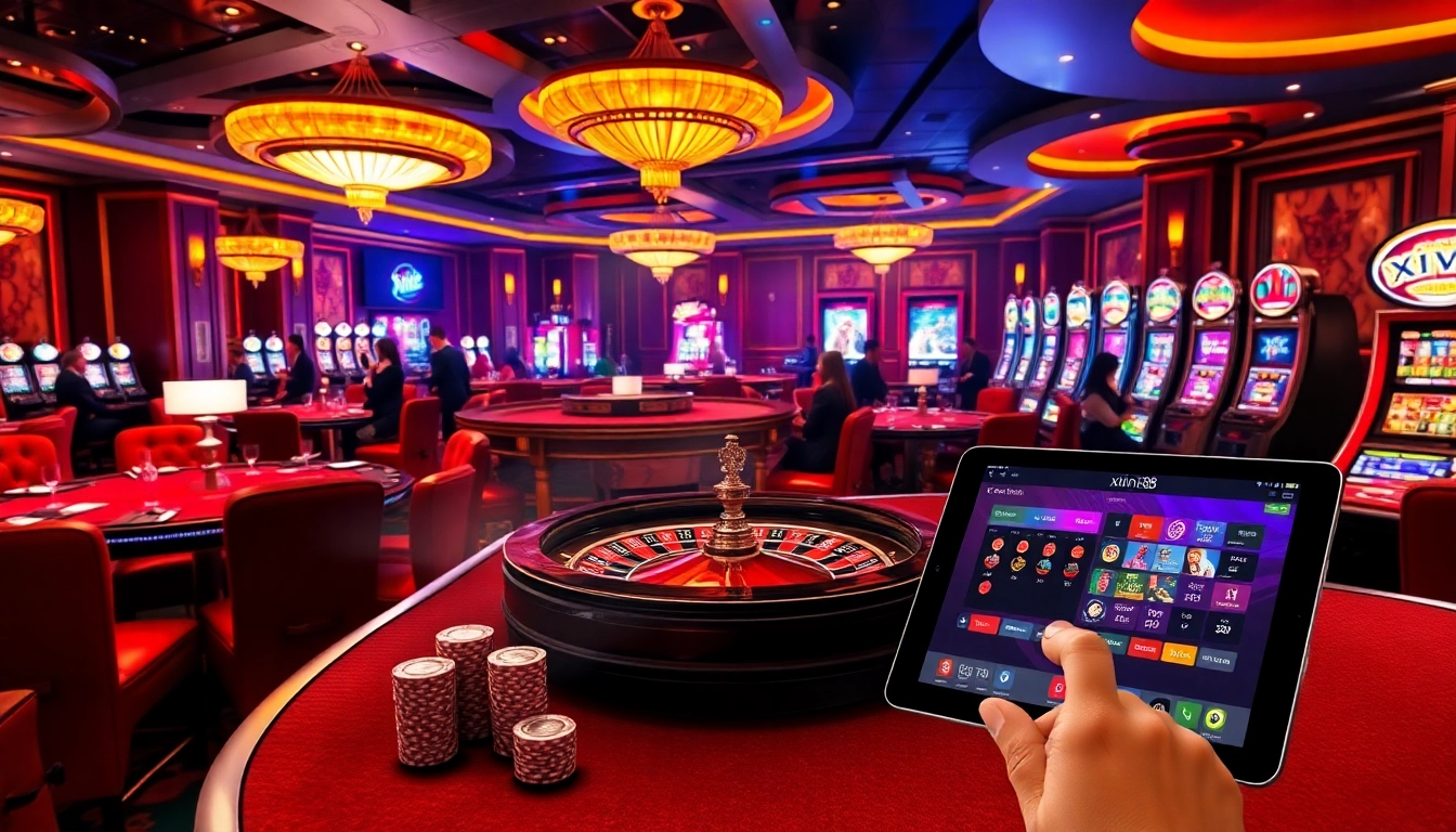 Experience excitement at a luxurious casino table with xin88 games and professional dealers.
