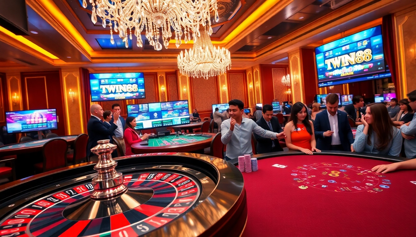 Players immerse in the excitement of various games at https://twin68.gr.com/ casino.