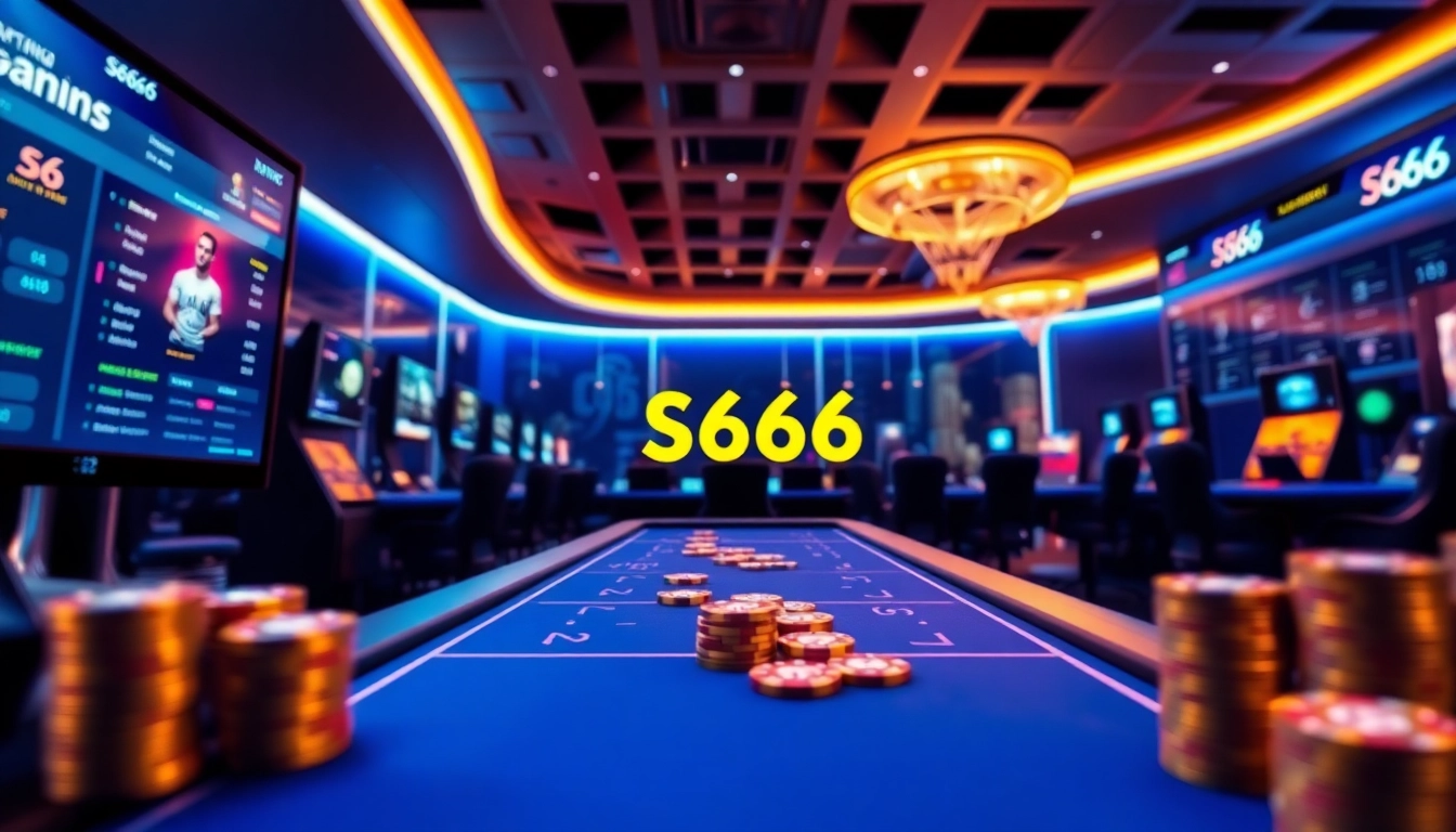 S666.nyc: Engaging online betting games showcase with a professional interface and vibrant casino atmosphere.