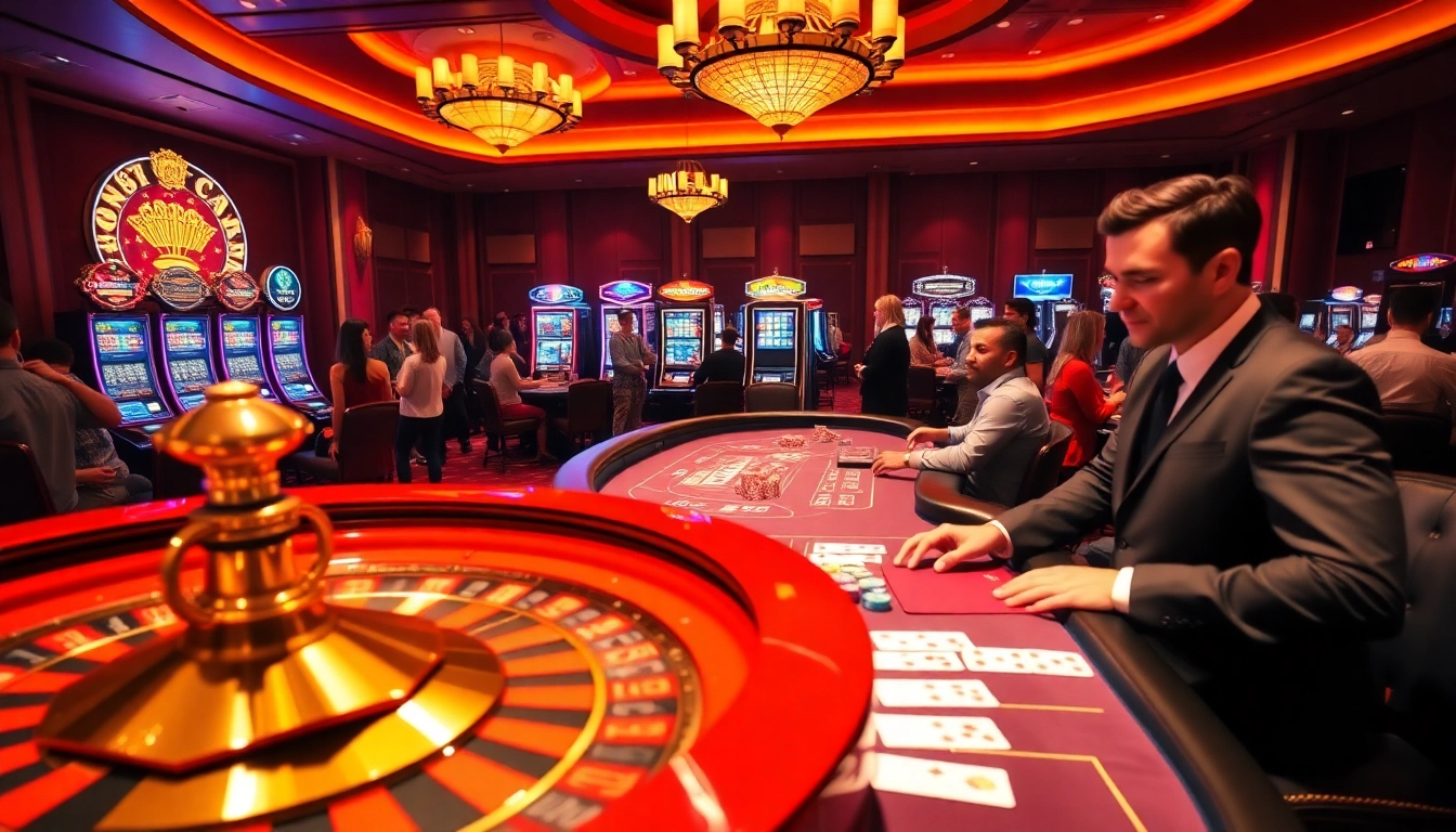 Players engaging at the luxurious casino environment of 888new, showcasing roulette and poker games.