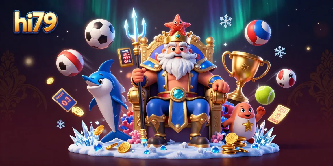 Experience thrilling casino moments with hi79 featuring Neptune and dynamic sports elements.