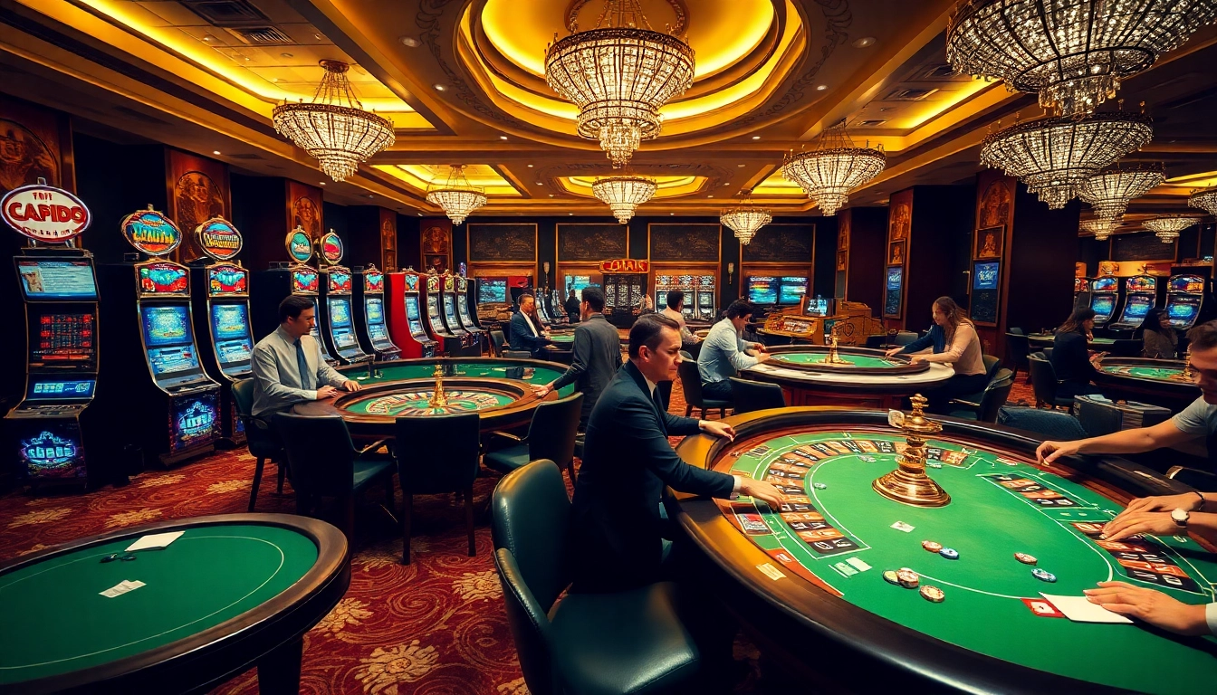 Experience thrilling gameplay at https://nk88bet.org/ with vibrant casino tables and excitement-filled environments.