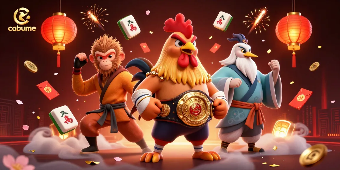 Experience the thrill of cabume casino gaming with iconic characters in an ultra-detailed festival scene.