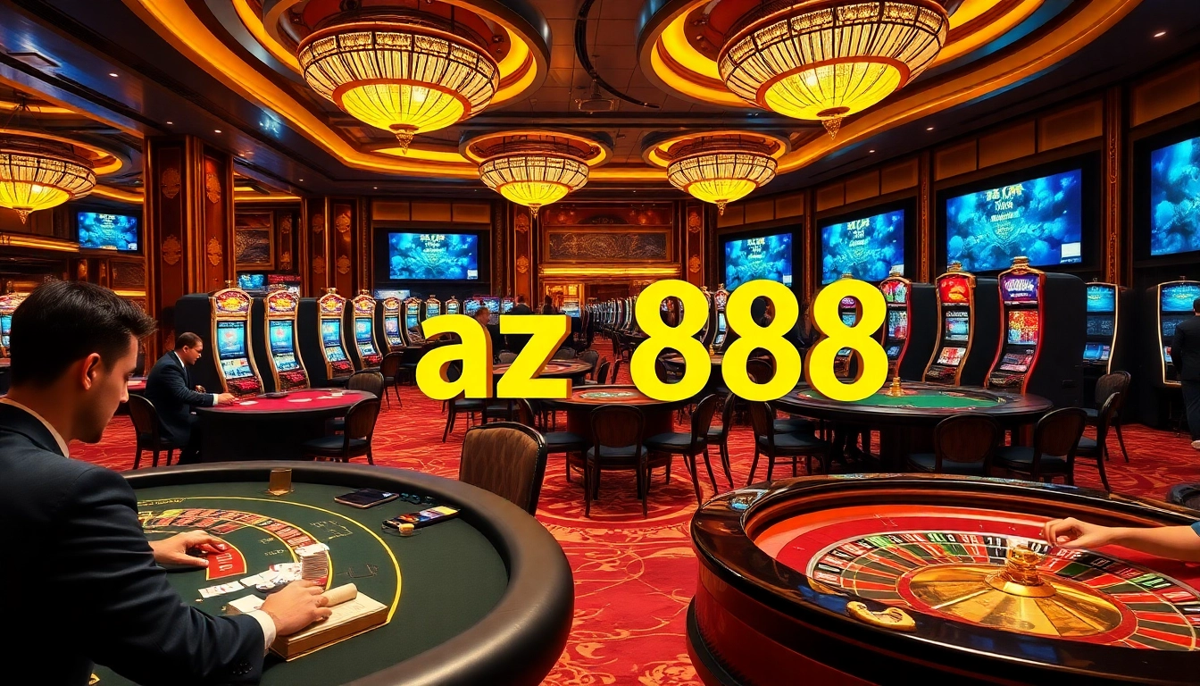 Experience the thrill of blackjack and poker at az 888 casino with colorful chips and exciting gameplay.
