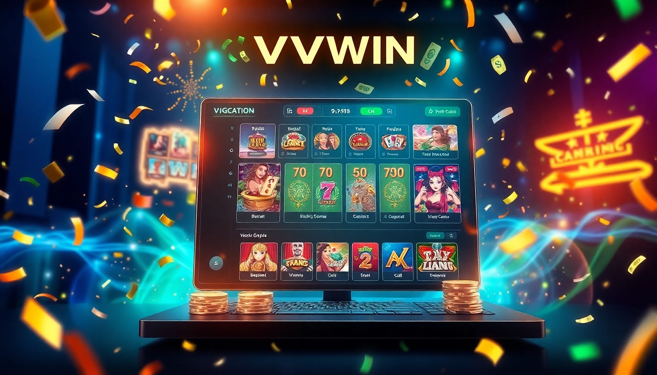 Exciting online gaming experience at vvvwin88.live showcasing vibrant casino games and winning moments.