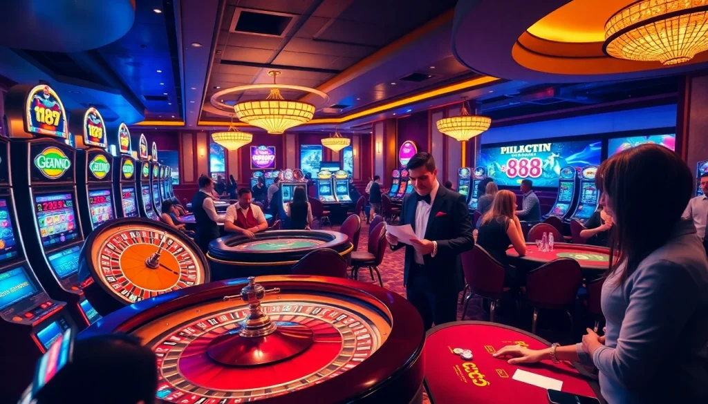 Dynamic casino experience at https://888vi.codes/ with players immersed in thrilling gaming.