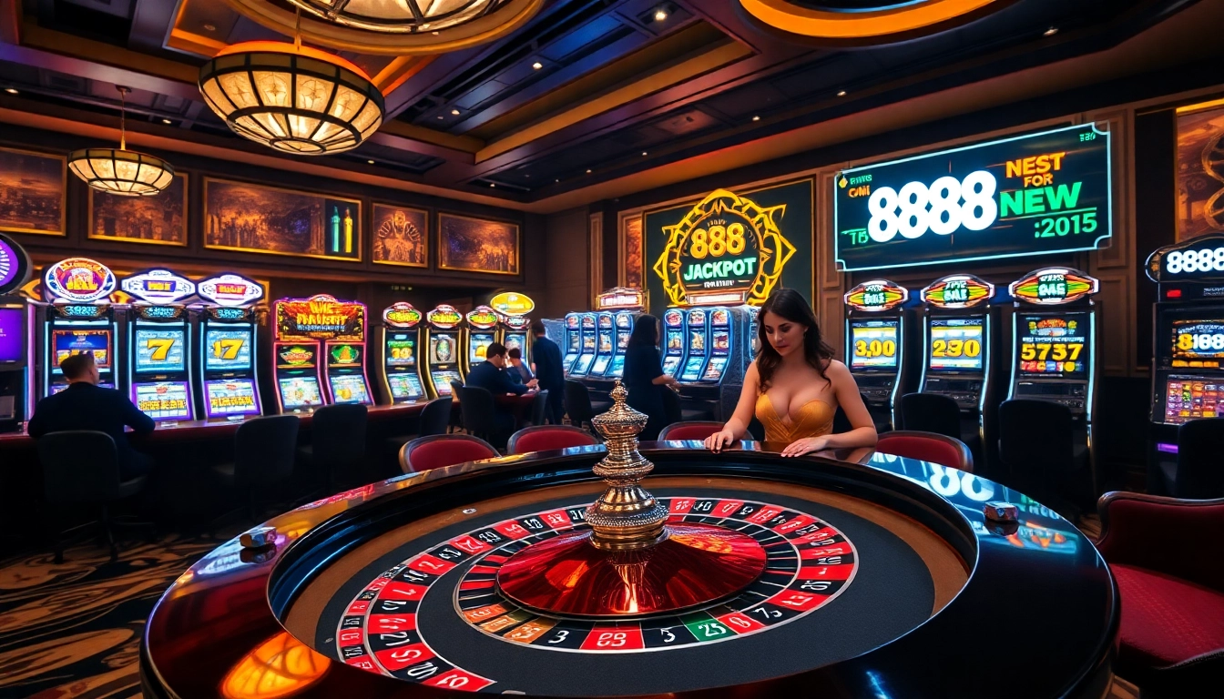 Engaged players strategizing at an 888NEW casino table while enjoying high-stakes gaming.