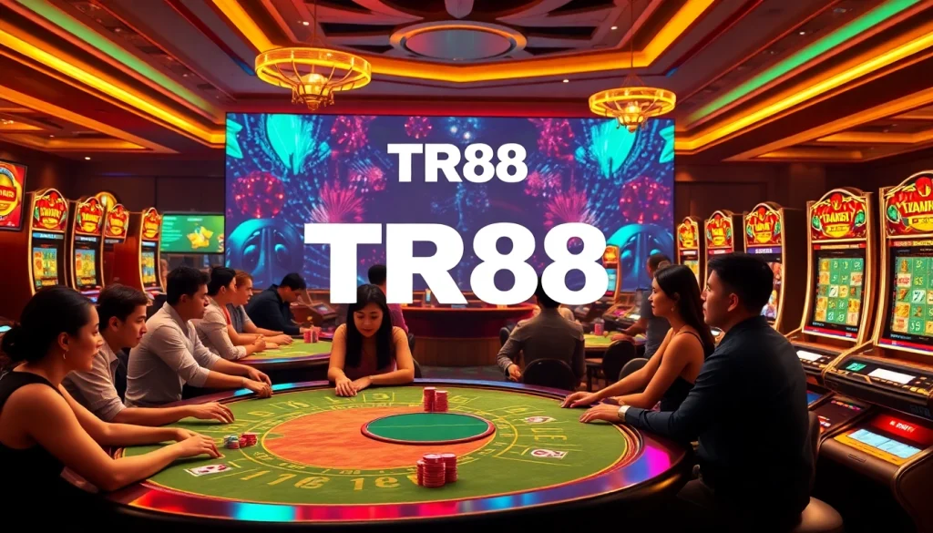 Experience the excitement of TR88 with vibrant casino games and engaging players.