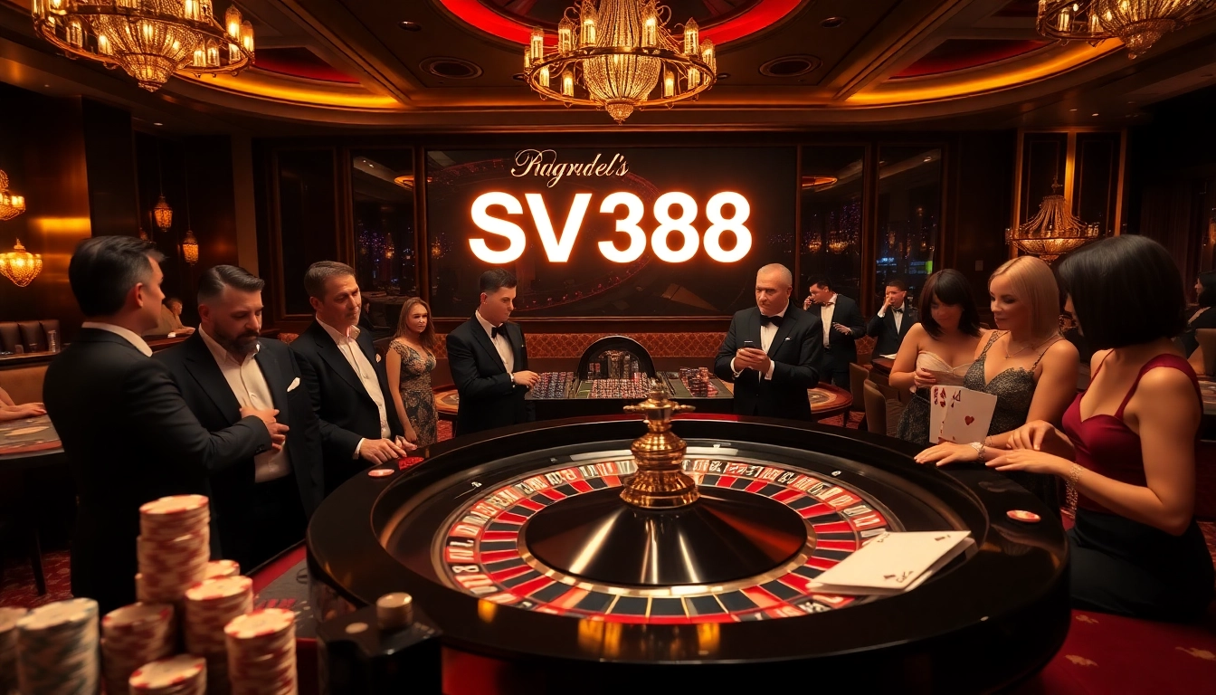 Gamble smartly on SV388 with vibrant roulette and poker scenes.