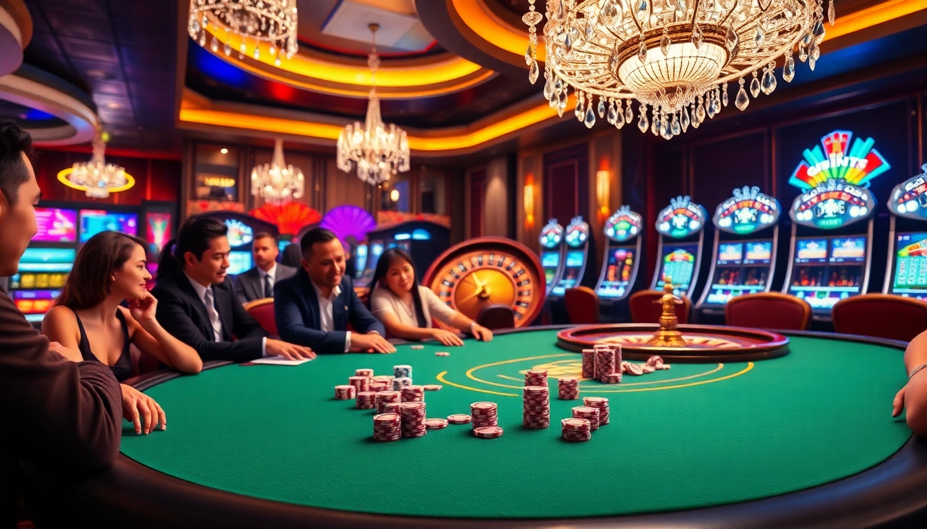 Engaging players at a poker table, celebrating wins at https://tr88vip.co.com/ casino.