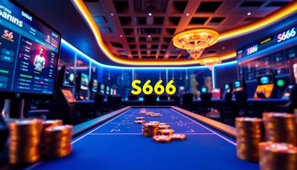 S666.nyc: Engaging online betting games showcase with a professional interface and vibrant casino atmosphere.