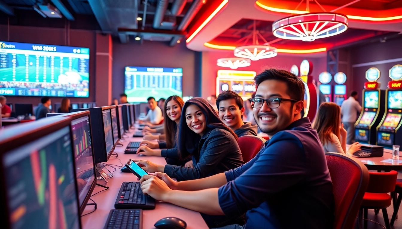 Exciting online betting experience at winvn88.live with diverse players and vibrant gaming atmosphere.