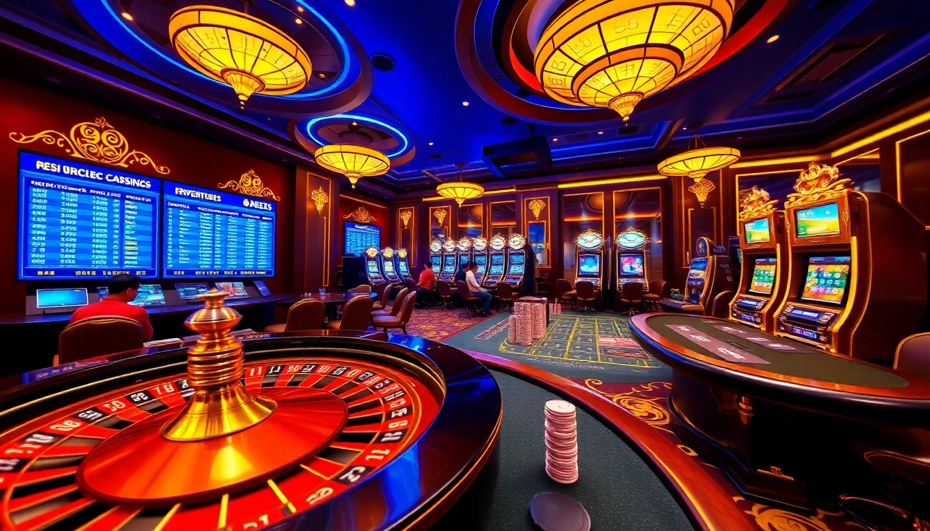 Experience the thrill of betting at https://98win9.bid/ with lively casino tables, roulette wheels, and poker chips.