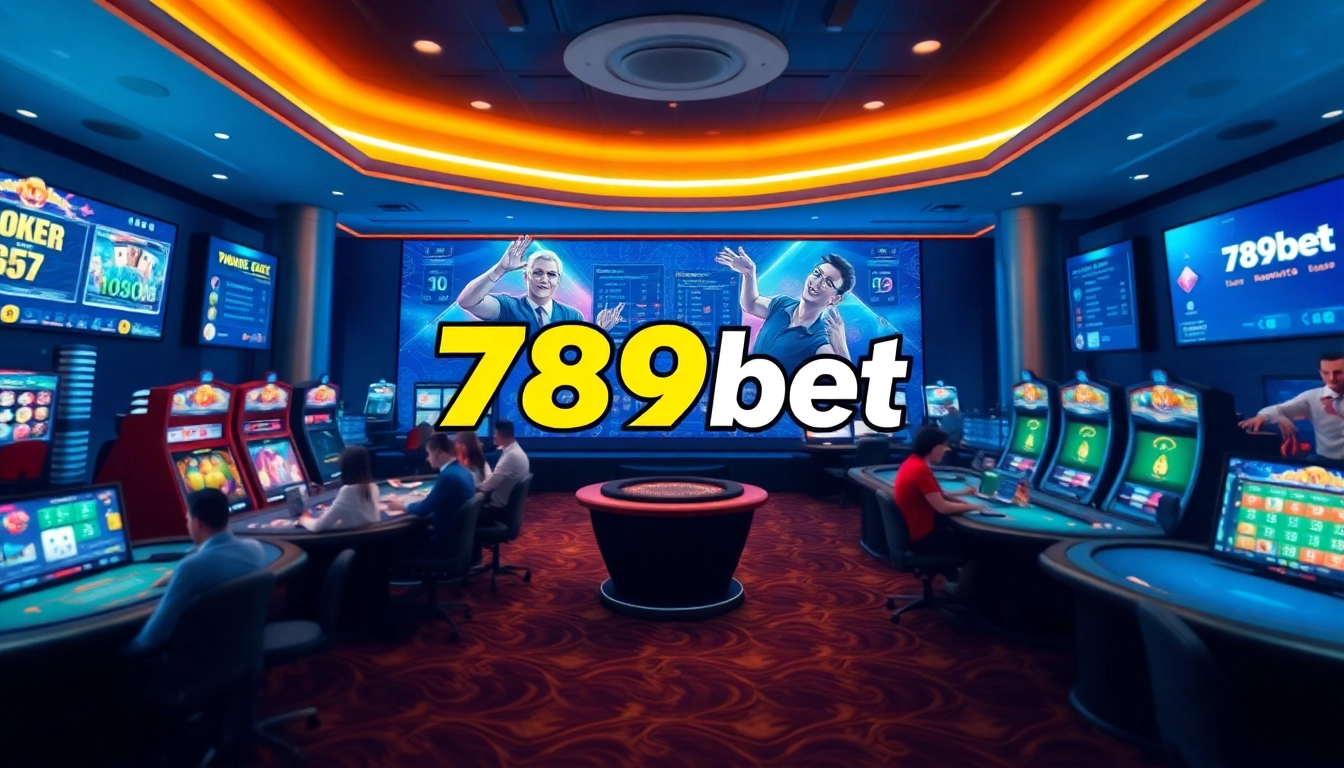 789bet online gambling interface showcasing poker and slots in a vibrant digital casino.