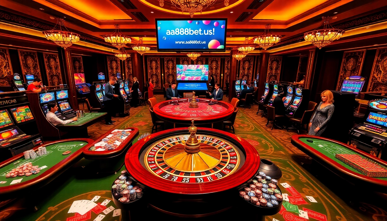 Experience thrilling gaming action at https://aa888bet.us/ with vibrant casino tables and engaging players.