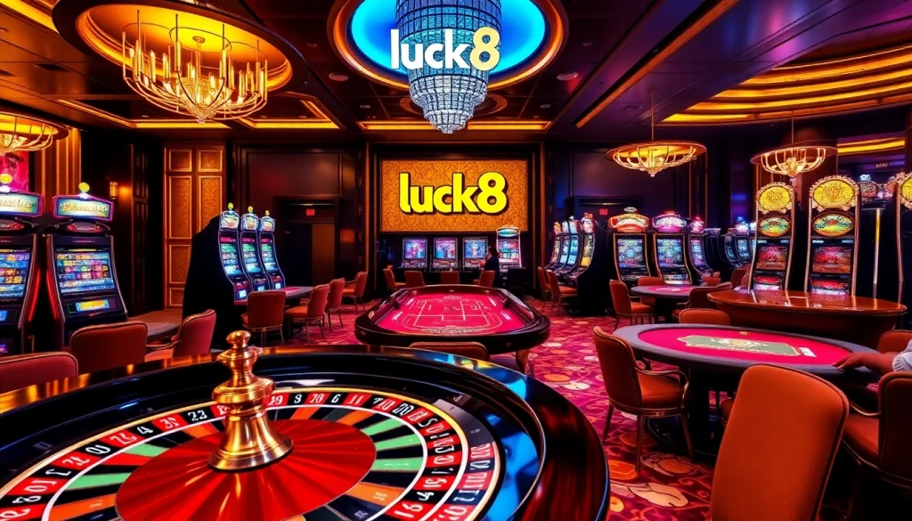 Experience thrilling casino action at luck8 with vibrant tables and dynamic players.