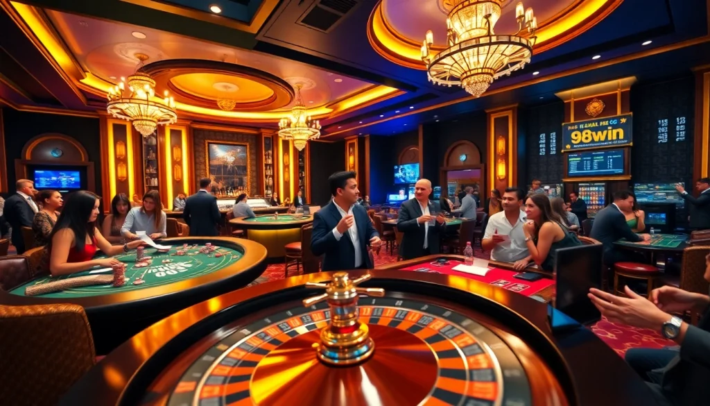 Experience the thrill of 98win with players enjoying exciting casino games.