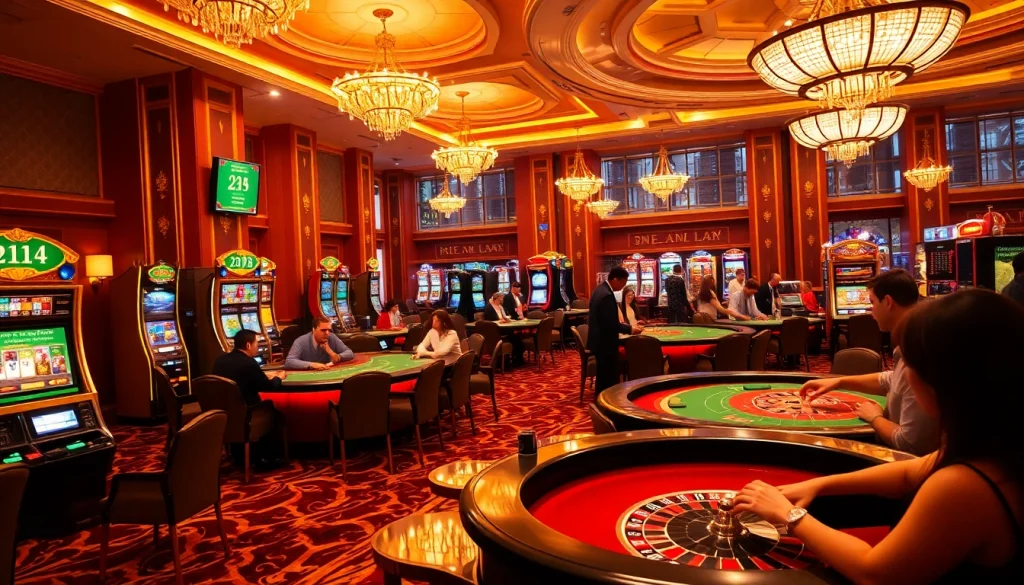 Experience the thrill of top-tier gambling at https://88aa.law/, showcasing vibrant casino atmosphere and excitement.