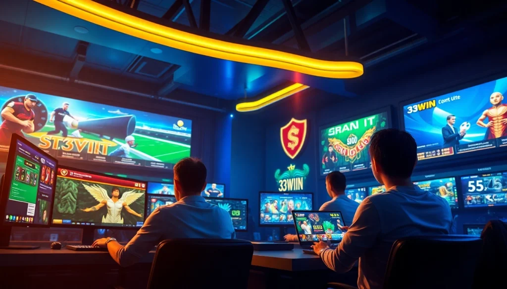 Exciting online gaming experience on 33win with diverse gaming options and secure interface.