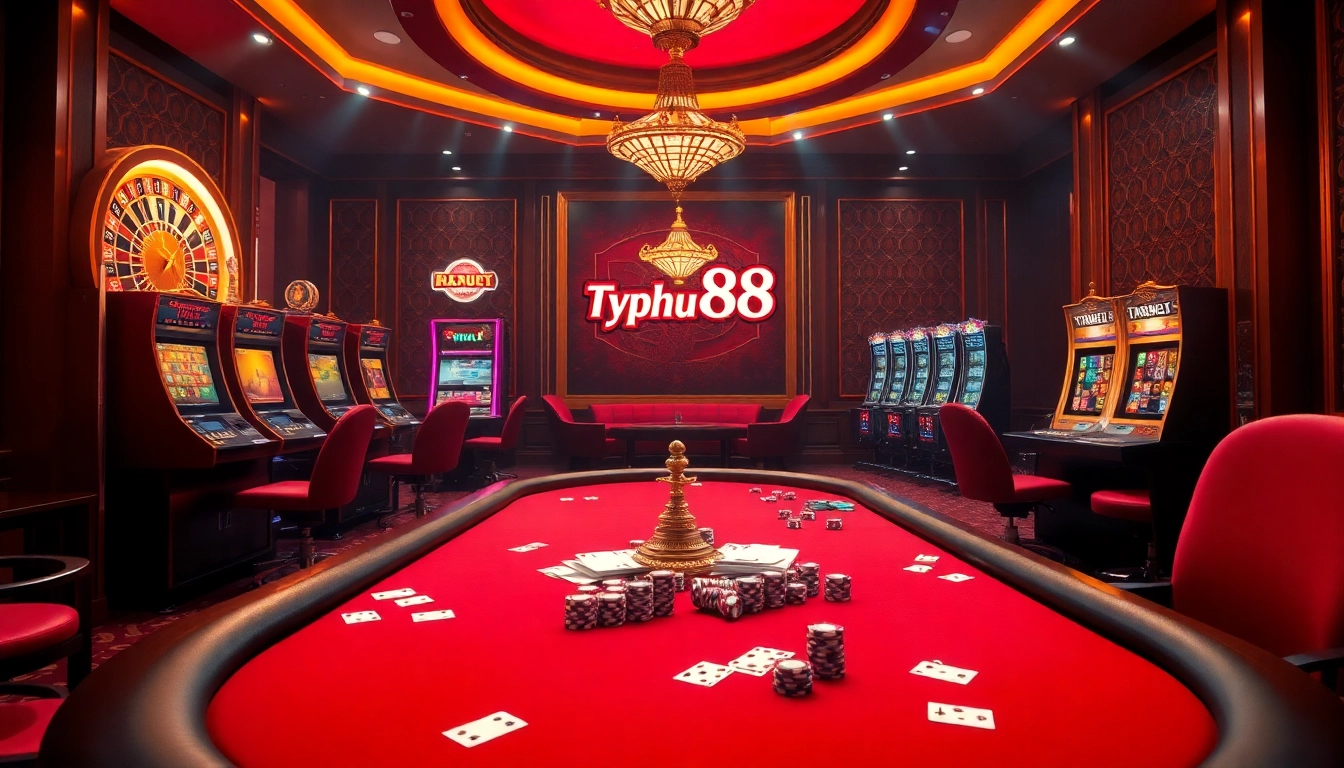 Experience the excitement of Typhu88 with vibrant casino games and players.
