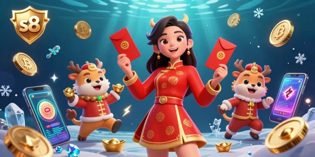 Engage with s8 casino excitement through festive characters and dynamic game elements for thrilling entertainment.
